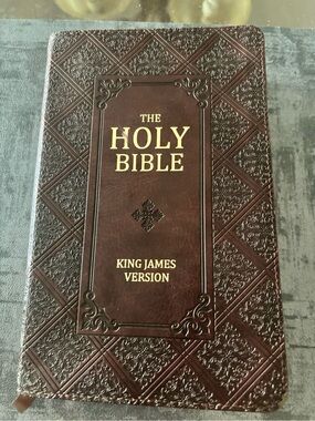 The Holy Bible King James Version - Brown Leather Case